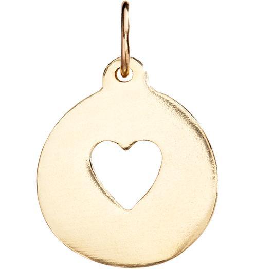 Heart Cutout Charm Jewelry Helen Ficalora 14k Yellow Gold
