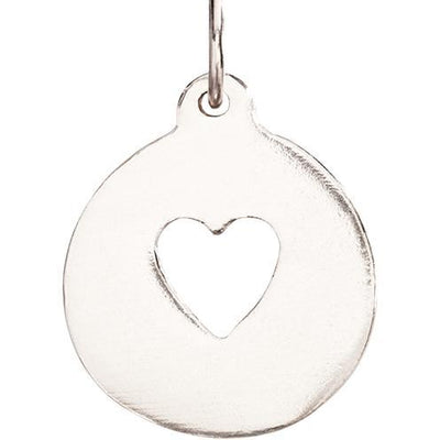 Heart Cutout Charm Jewelry Helen Ficalora 14k White Gold