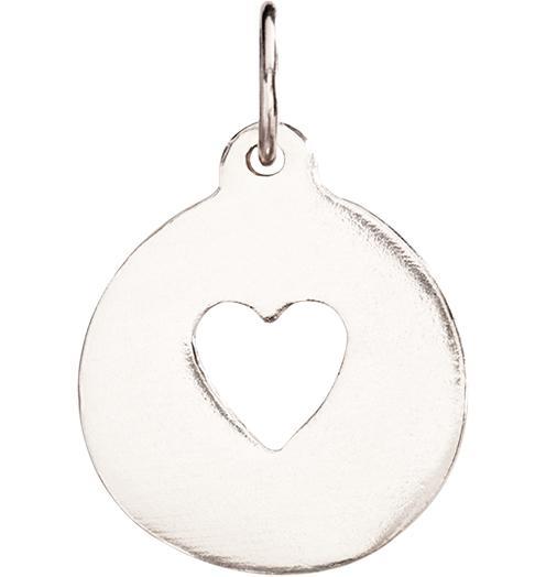 Heart Cutout Charm Jewelry Helen Ficalora 14k White Gold
