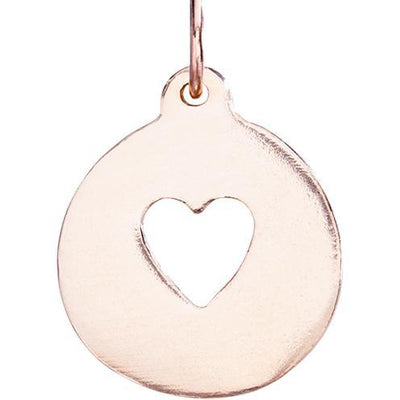 Heart Cutout Charm Jewelry Helen Ficalora 14k Pink Gold