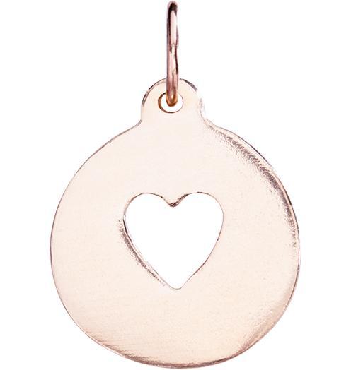 Heart Cutout Charm Jewelry Helen Ficalora 14k Pink Gold