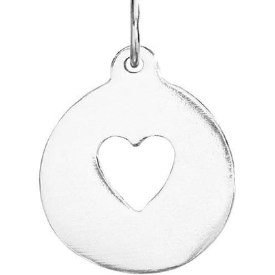 Heart Cutout Charm Jewelry Helen Ficalora Sterling Silver 