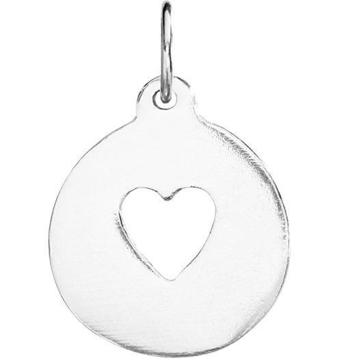 Heart Cutout Charm Jewelry Helen Ficalora Sterling Silver 