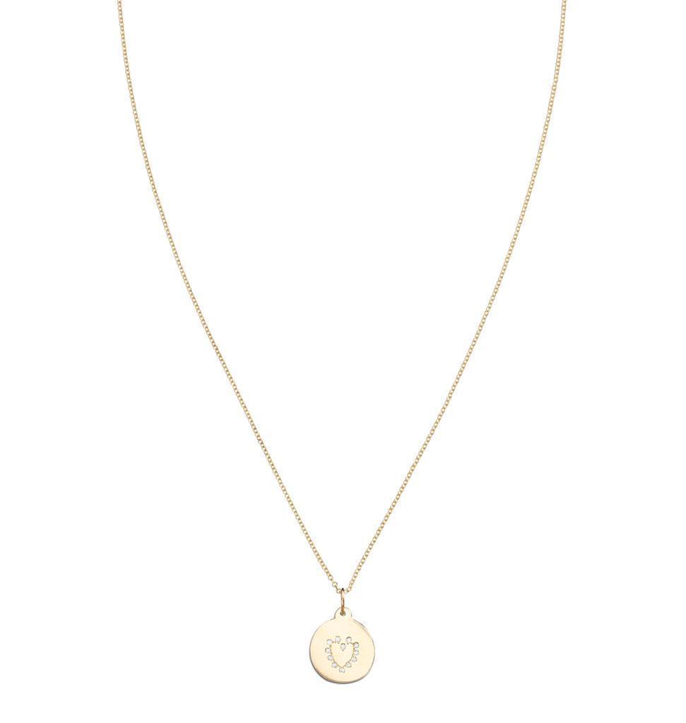 Heart Disk Charm Pave Diamonds Jewelry Helen Ficalora For Necklaces And Bracelets