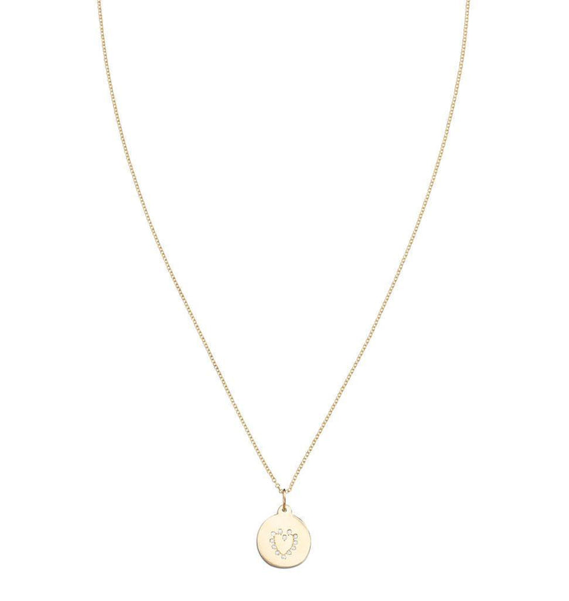 Heart Disk Charm Pave Diamonds Jewelry Helen Ficalora For Necklaces And Bracelets