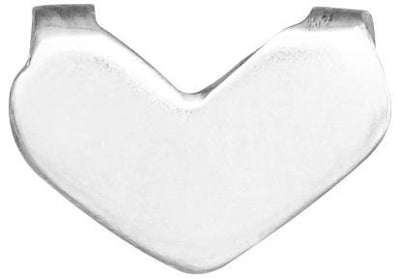 Heart Spacer Charm Jewelry Helen Ficalora 14k White Gold