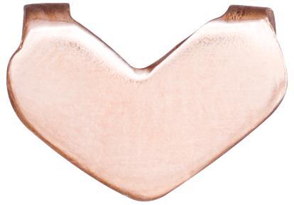 Heart Spacer Charm Jewelry Helen Ficalora 14k Pink Gold
