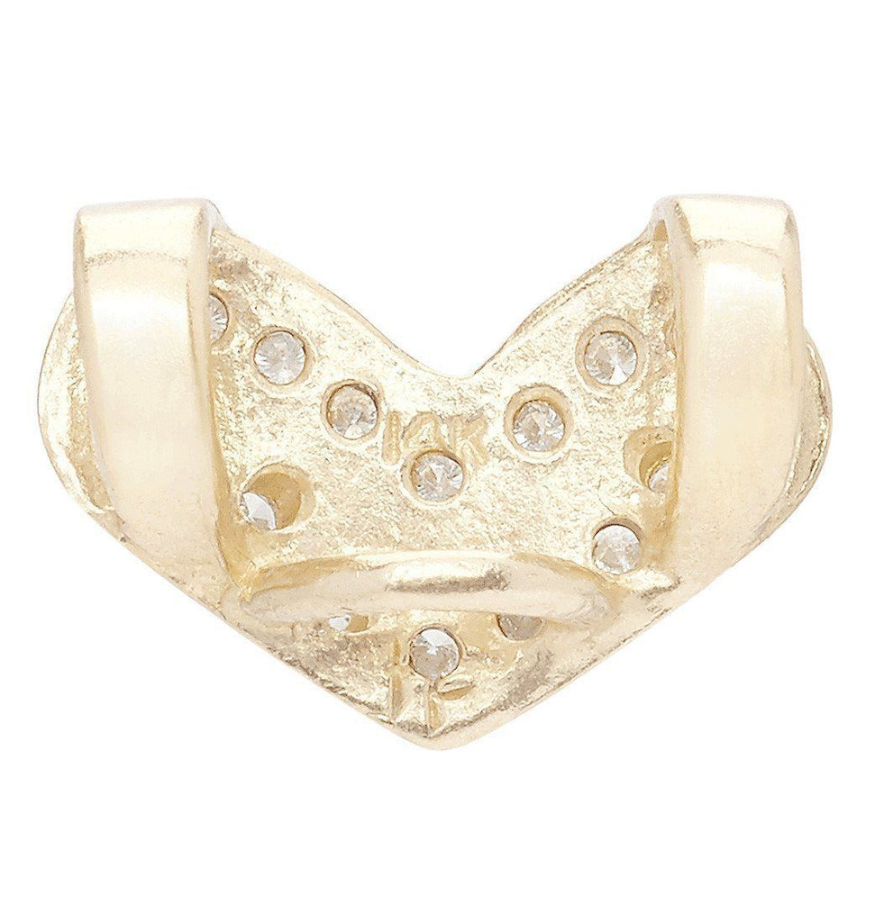 Heart Spacer Charm With 16 Diamonds Jewelry Helen Ficalora