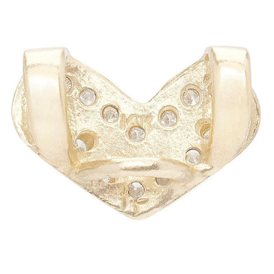 Heart Spacer Charm With 16 Diamonds Jewelry Helen Ficalora