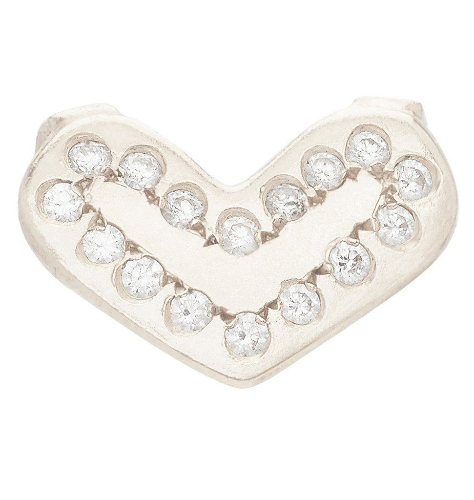 Heart Spacer Charm With 16 Diamonds Jewelry Helen Ficalora 14k Pink Gold