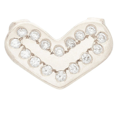 Heart Spacer Charm With 16 Diamonds Jewelry Helen Ficalora 14k Pink Gold