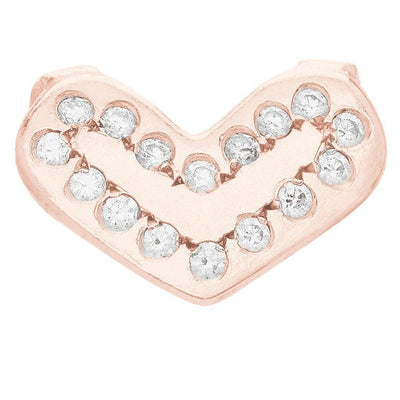 Heart Spacer Charm With 16 Diamonds Jewelry Helen Ficalora 14k White Gold