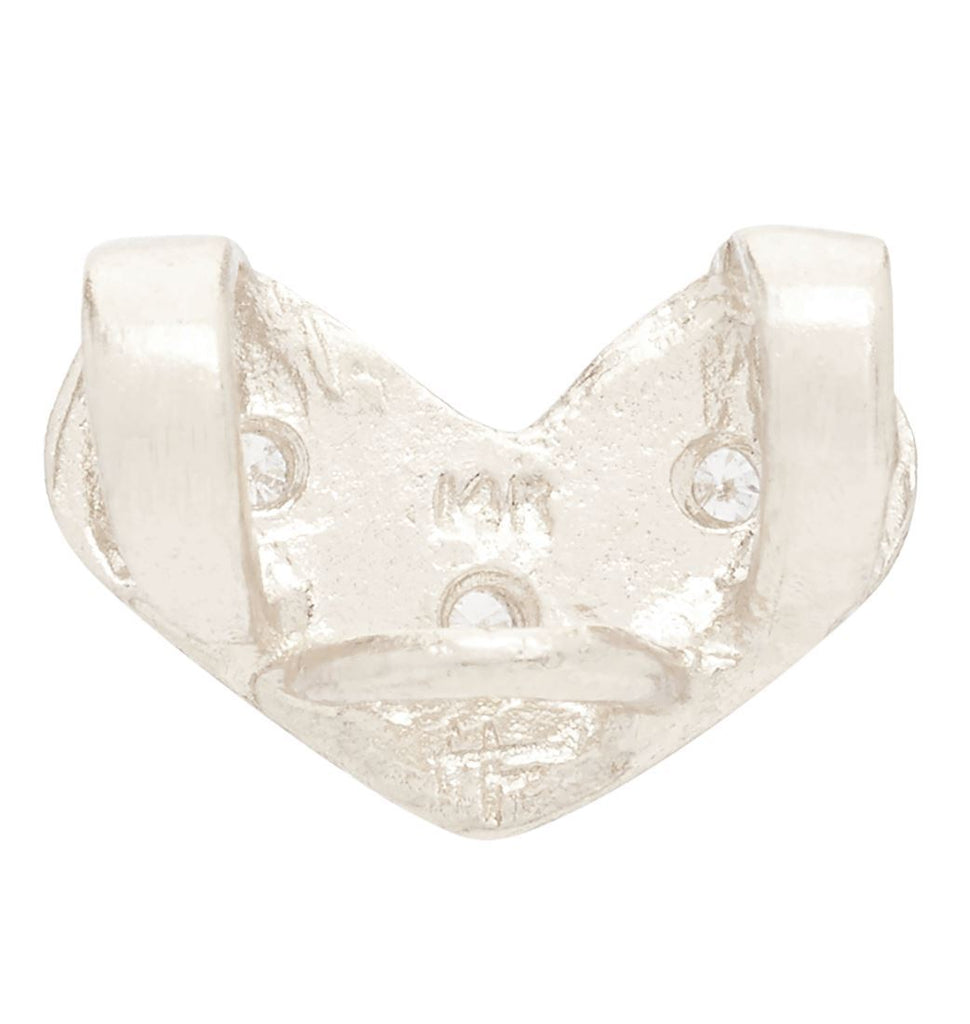 Heart Spacer Charm With 3 Diamonds Jewelry Helen Ficalora