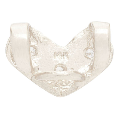 Heart Spacer Charm With 3 Diamonds Jewelry Helen Ficalora