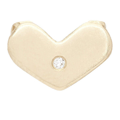 Heart Spacer Charm With Diamond Jewelry Helen Ficalora 14k Yellow Gold For Necklaces And Bracelets