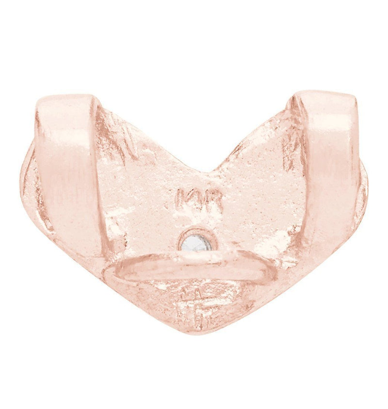 Heart Spacer Charm With Diamond Jewelry Helen Ficalora 