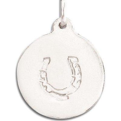 Horseshoe Disk Charm Jewelry Helen Ficalora 14k White Gold