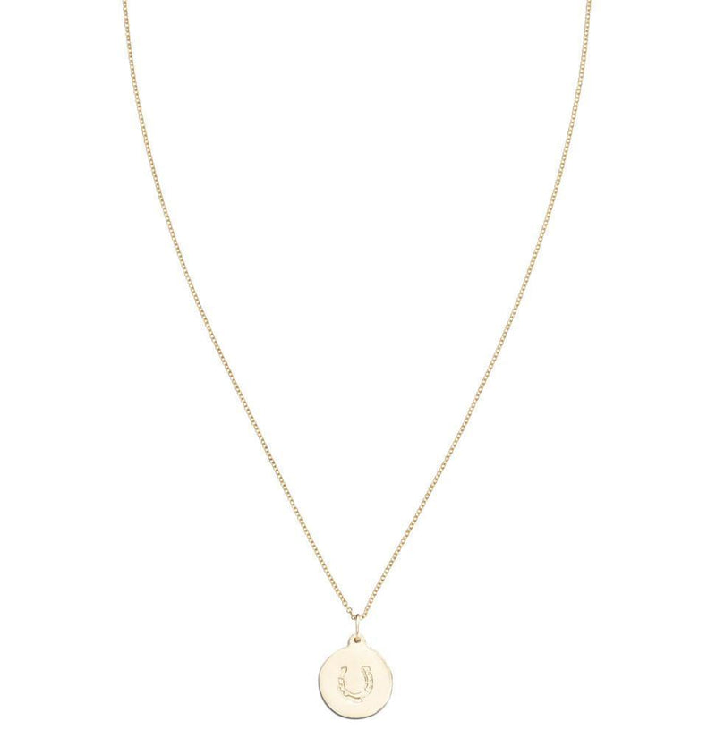 Horseshoe Disk Charm Jewelry Helen Ficalora 