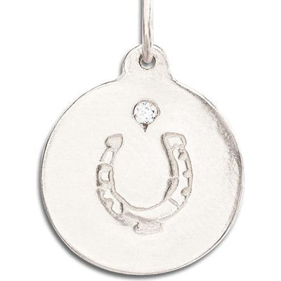 14k Gold Horseshoe Pendant - Helen Ficalora