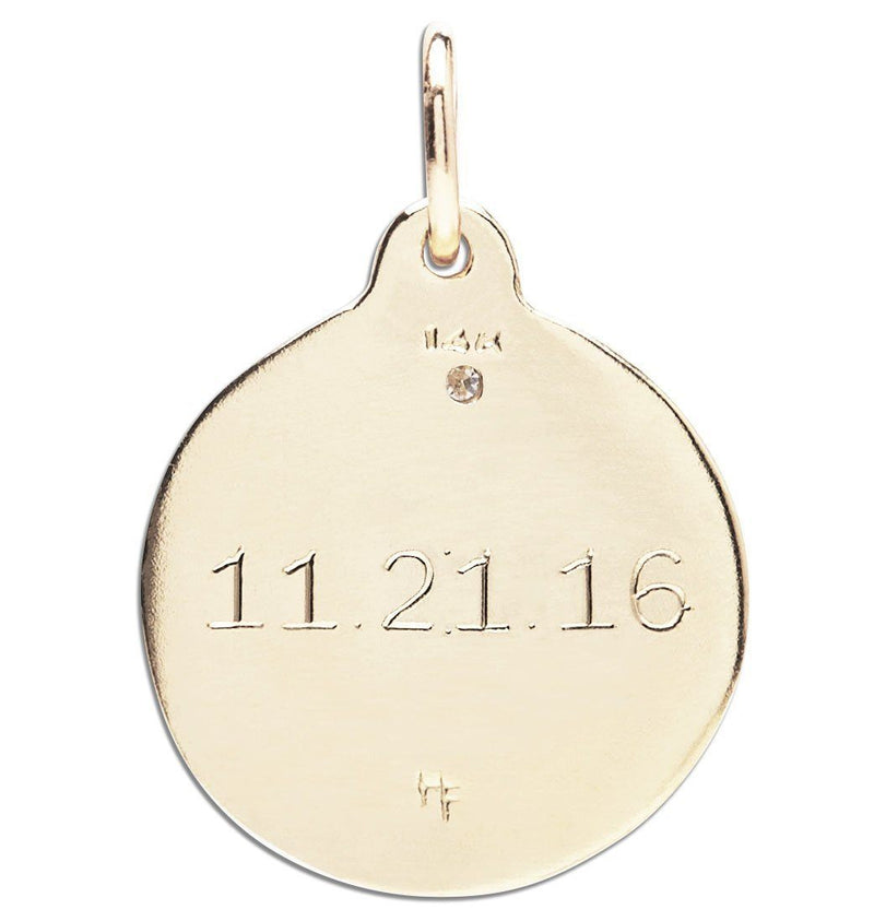 14k Gold Horseshoe Pendant - Helen Ficalora