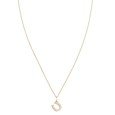 Horseshoe Mini Charm Pave Diamonds -  - Jewelry - Helen Ficalora - 4For Necklaces And Bracelets