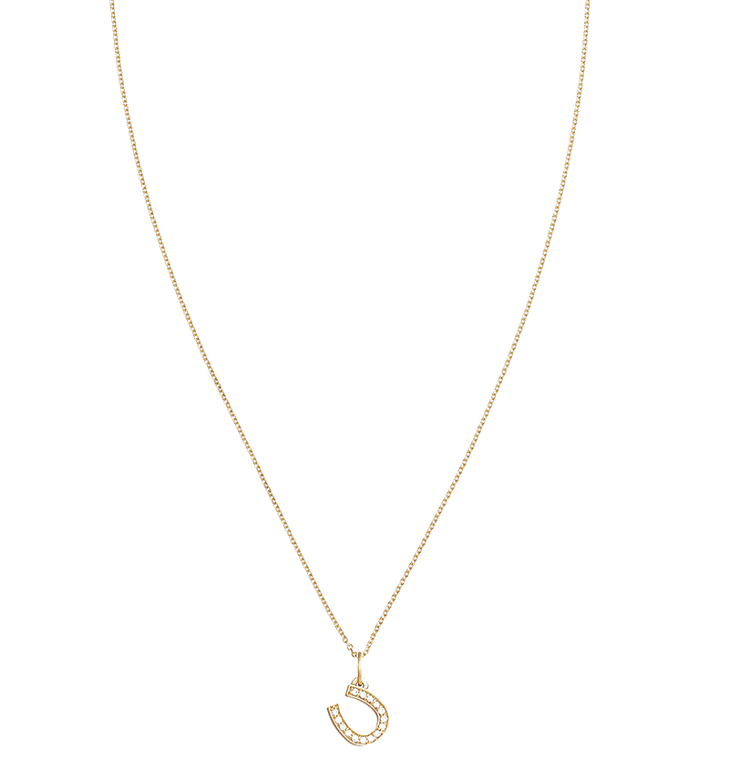 Horseshoe Mini Charm Pave Diamonds -  - Jewelry - Helen Ficalora - 4For Necklaces And Bracelets
