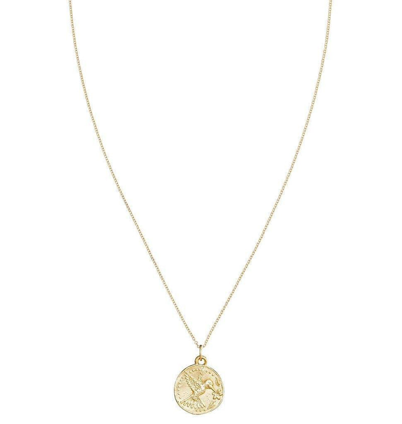 Helen Ficalora 14k Gold Hummingbird Coin Charm for Bracelets & Necklaces