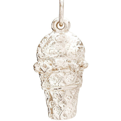 Ice Cream Scoop Mini Charm Jewelry Helen Ficalora 14k White Gold