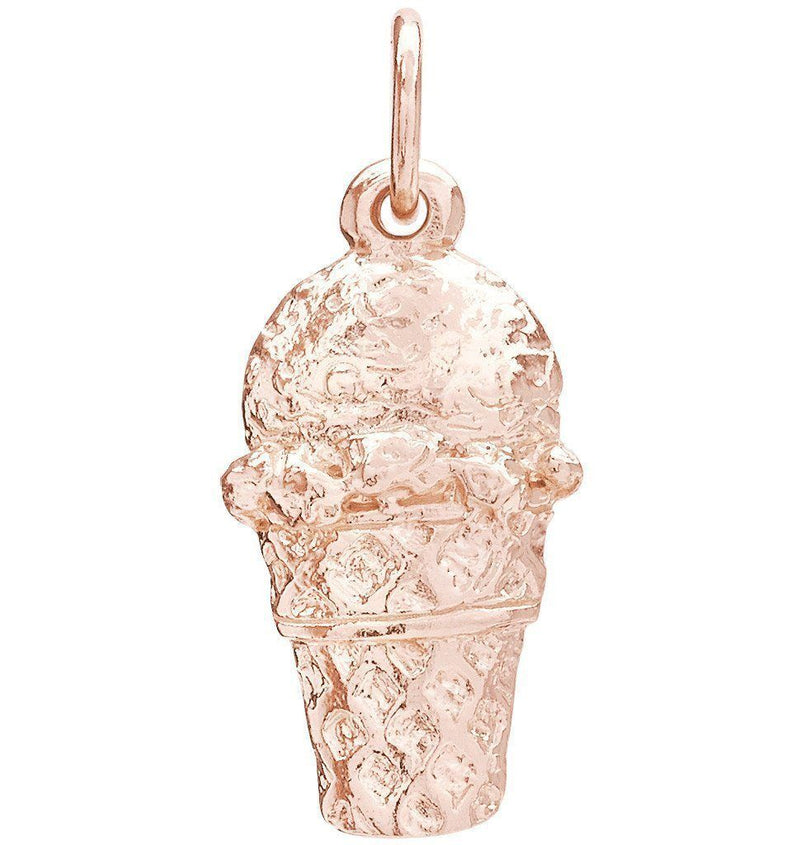 Ice Cream Scoop Mini Charm Jewelry Helen Ficalora 14k Pink Gold