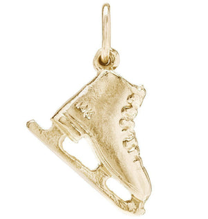 Ice Skate Mini Charm Jewelry Helen Ficalora 14k Yellow Gold