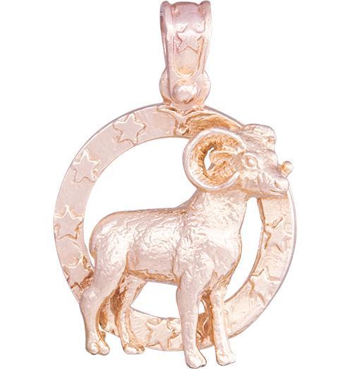 Large Aries Zodiac Charm Jewelry Helen Ficalora 14k Pink Gold