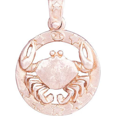 Large Cancer Zodiac Charm Jewelry Helen Ficalora 14k Pink Gold