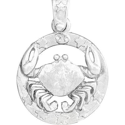 Large Cancer Zodiac Charm Jewelry Helen Ficalora Sterling Silver 