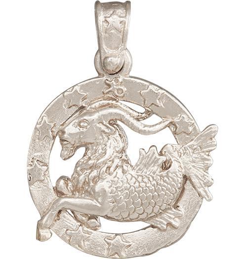 Helen Ficalora Large 14k White Gold Capricorn Charm