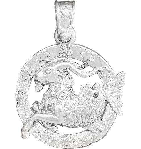 Helen Ficalora Large Sterling Silver Capricorn Charm