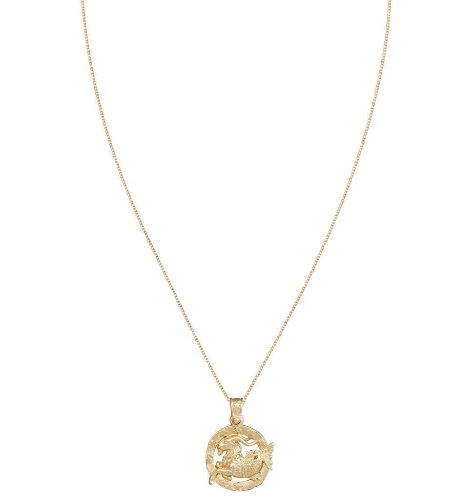 Helen Ficalora Large 14k Yellow Gold Capricorn Charm