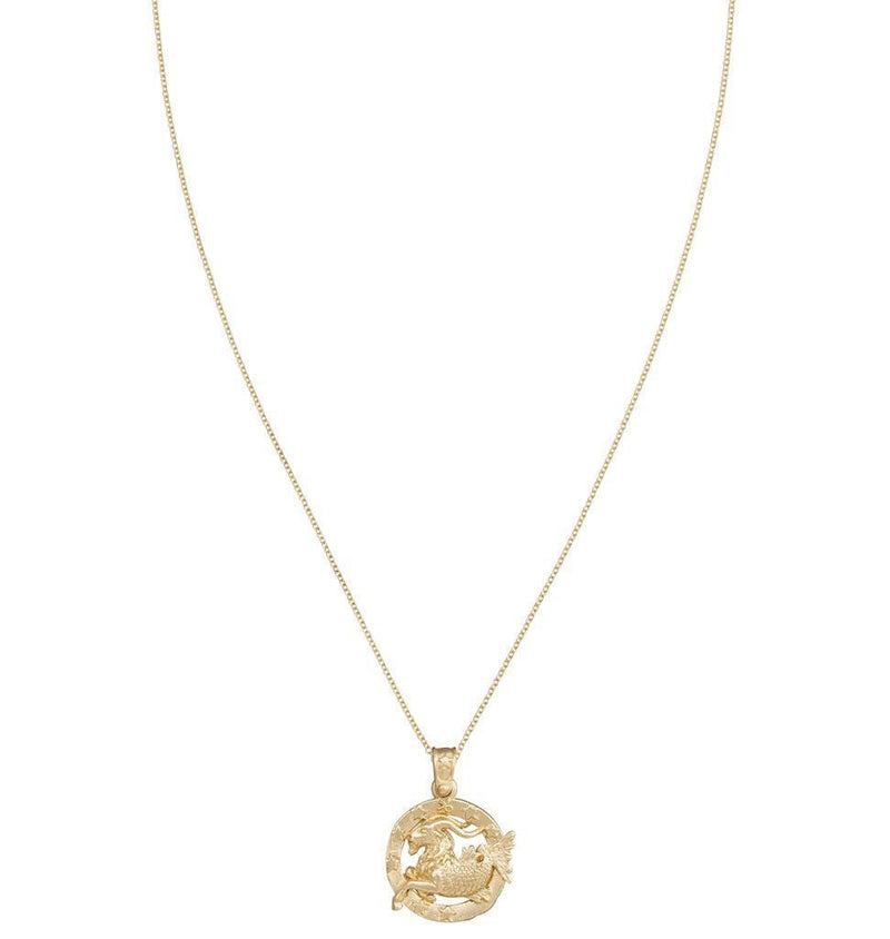 Helen Ficalora Large 14k Yellow Gold Capricorn Charm