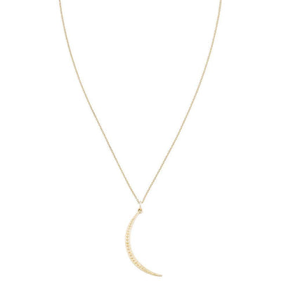 Large Dotted Crescent Moon Charm Jewelry Helen Ficalora 