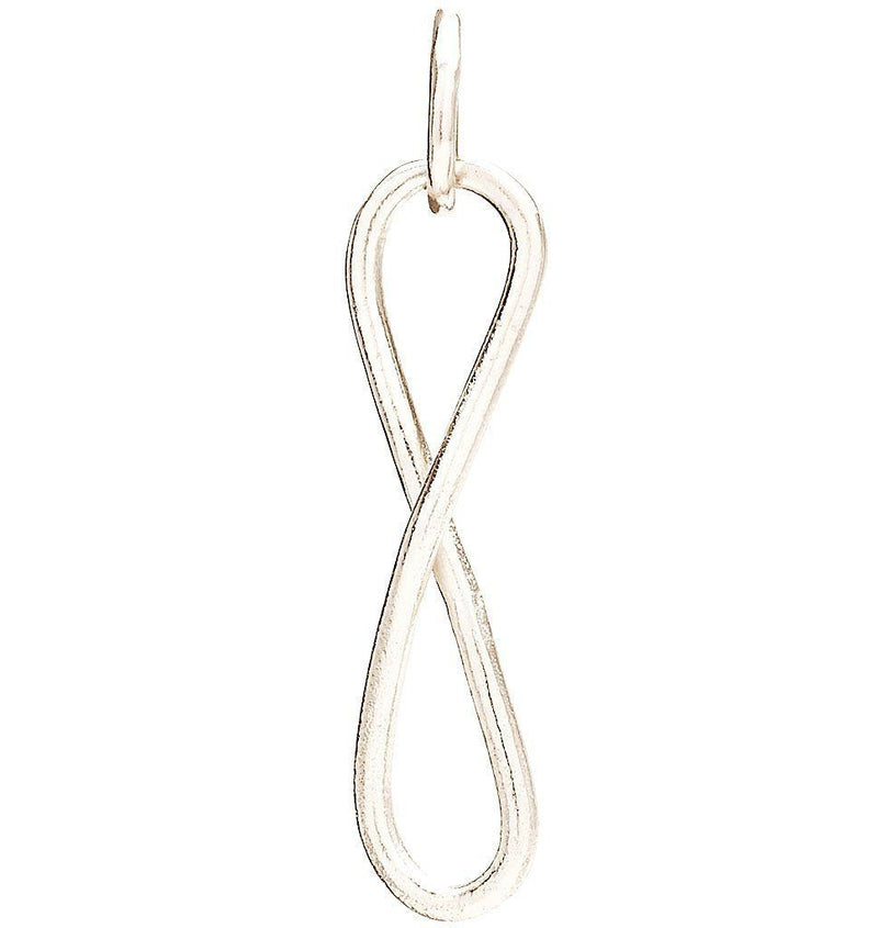 Helen Ficalora 14k White Large Infinity Gold Charm for Necklaces