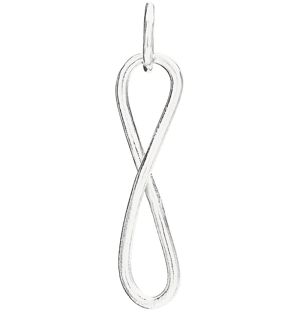 Helen Ficalora Sterling Silver Large Infinity Gold Charm for Necklaces