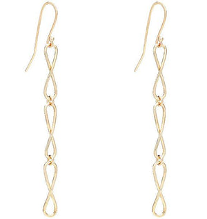 Helen Ficalora Infinity Drop Earrings - 14k Gold