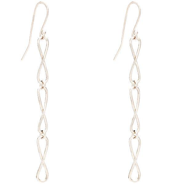 Helen Ficalora Infinity Drop Earrings - 14k Gold