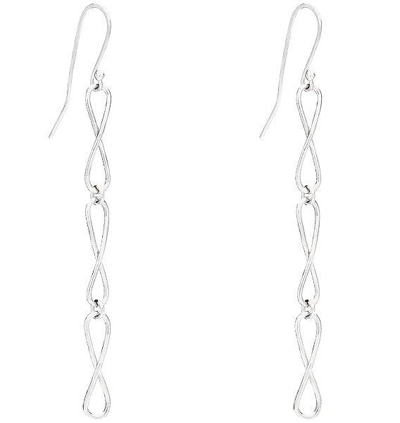Helen Ficalora Infinity Drop Earrings - Sterling Silver