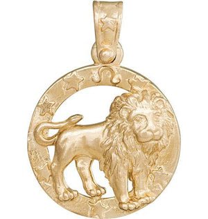 Large Leo Zodiac Charm Jewelry Helen Ficalora 14k Yellow Gold