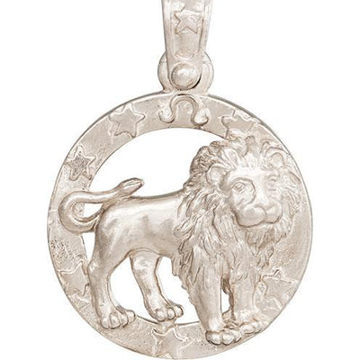 Large Leo Zodiac Charm Jewelry Helen Ficalora 14k White Gold