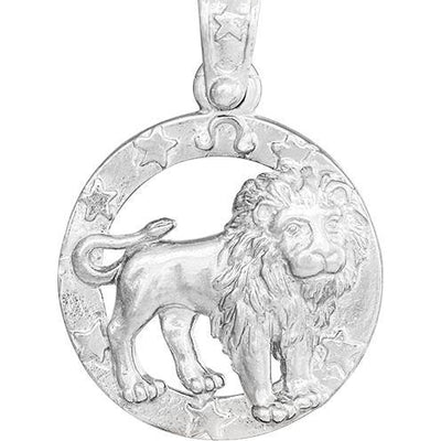 Large Leo Zodiac Charm Jewelry Helen Ficalora Sterling Silver 