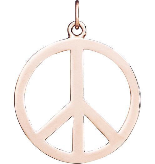 Peace Symbol Diamond Necklace - Custom Design - Bostonian Jewelers