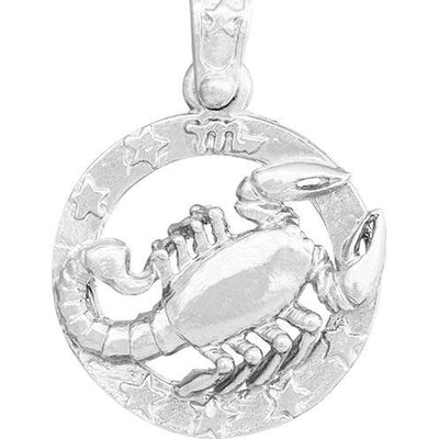 Large Scorpio Zodiac Charm Jewelry Helen Ficalora Sterling Silver 
