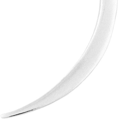 Large Smooth Crescent Moon Charm Jewelry Helen Ficalora Sterling Silver 