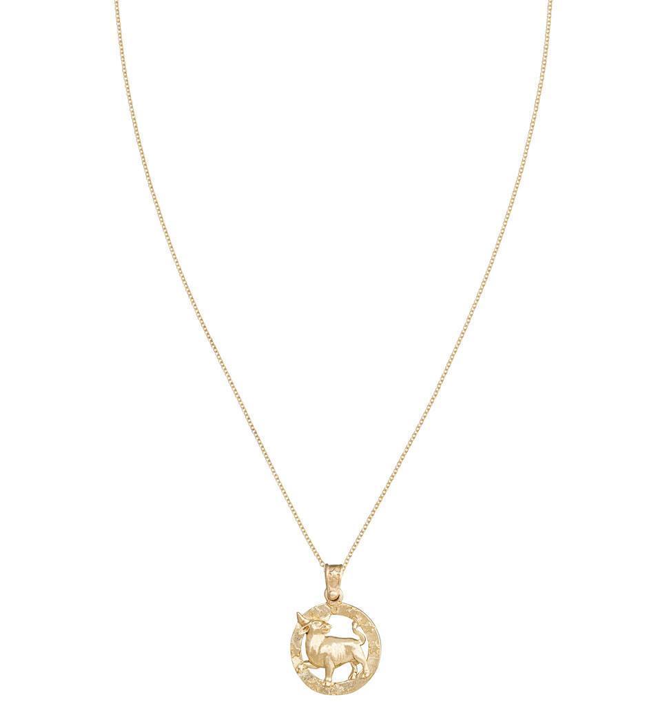 Large Taurus Zodiac Charm Jewelry Helen Ficalora 